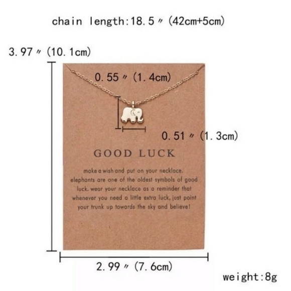 NWT Elephant Necklace - Picture 6 of 8